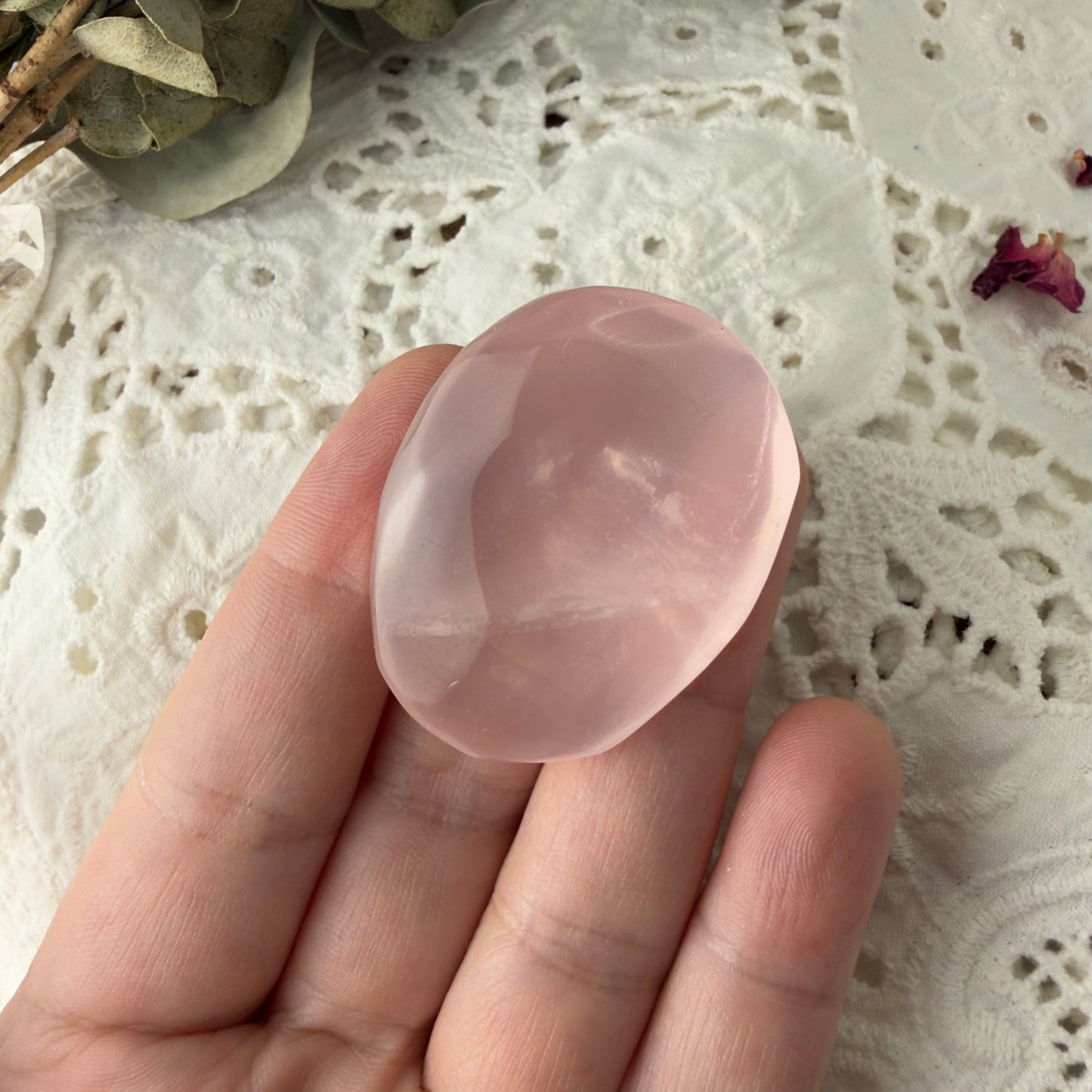 Rose Quartz palms