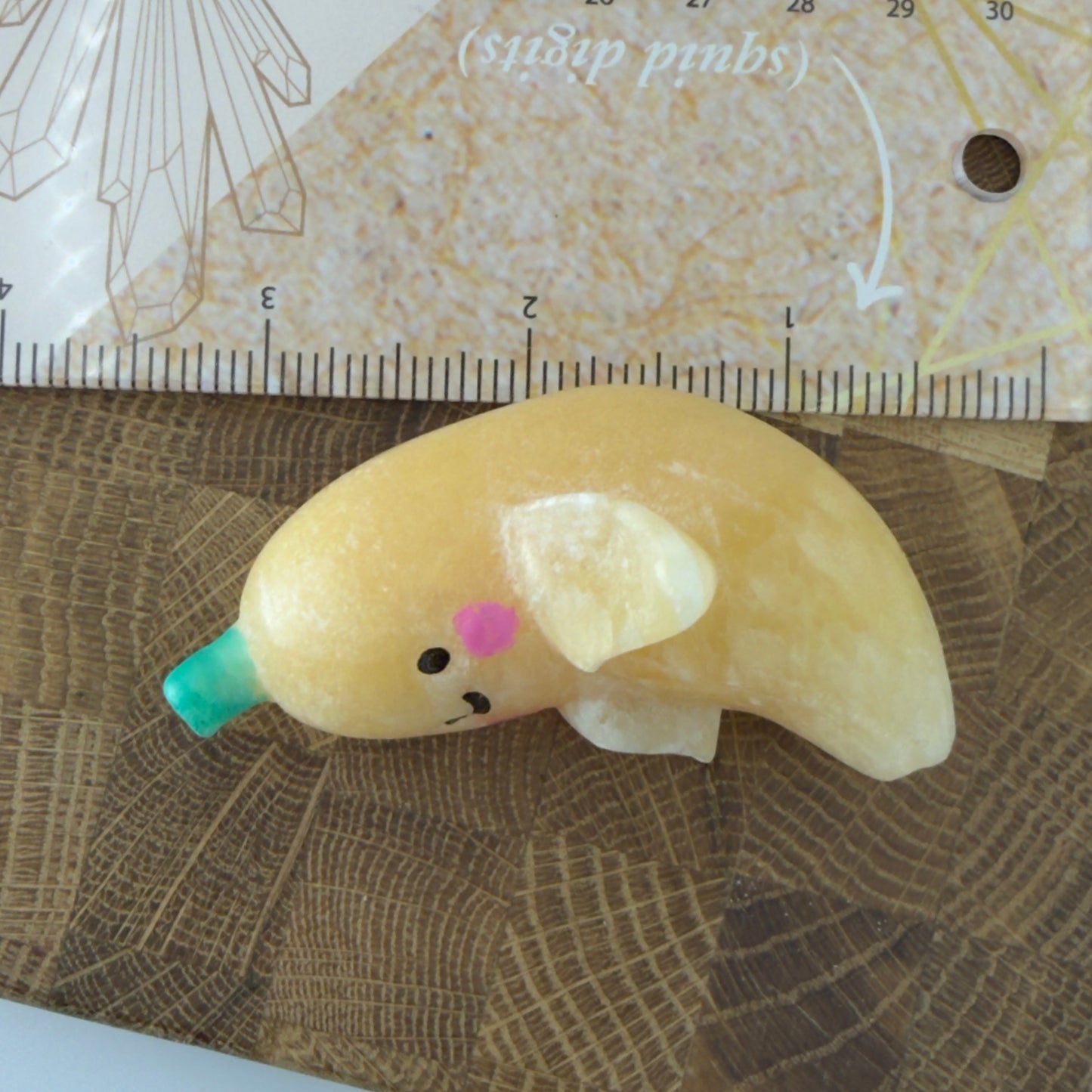 Orange calcite banana buddy