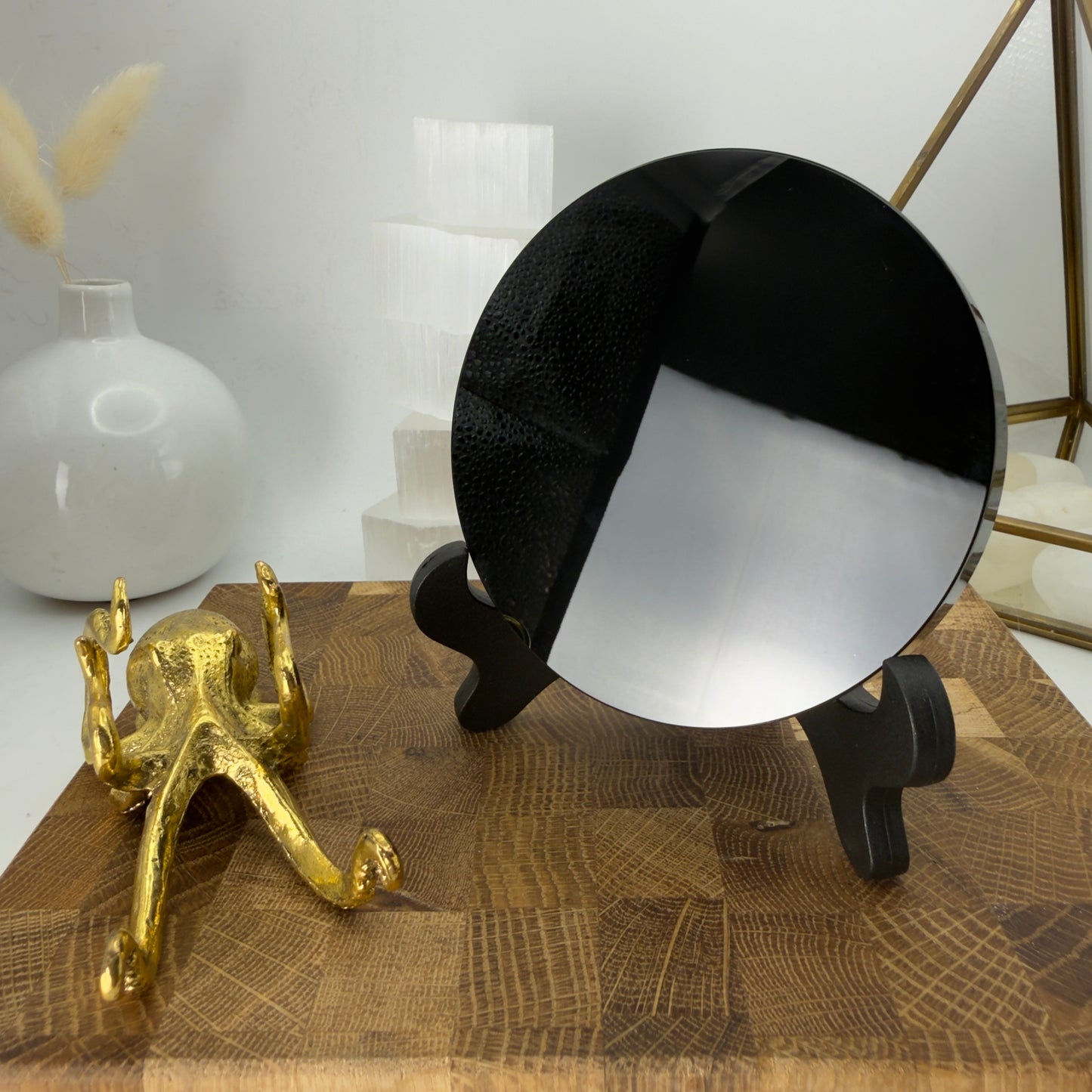 Black Obsidian Scrying Mirrors
