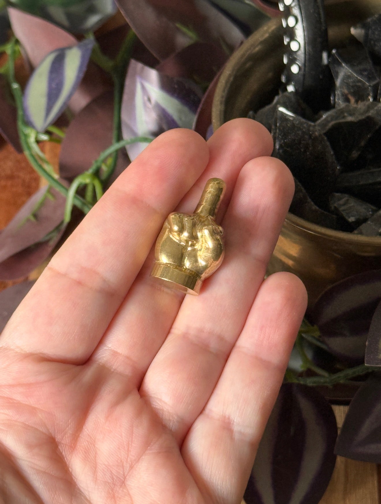 Pyrite Middle Finger