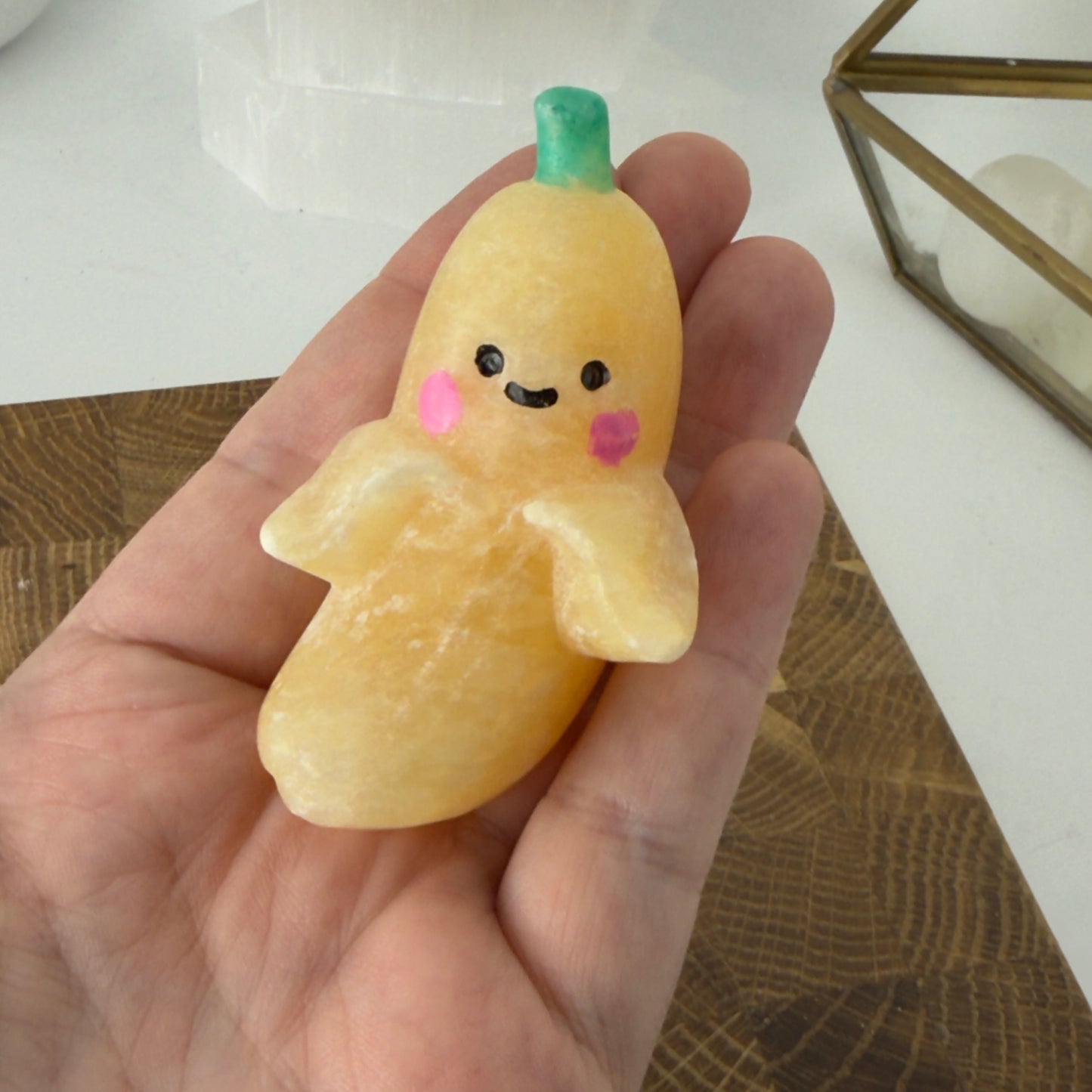 Orange calcite banana buddy
