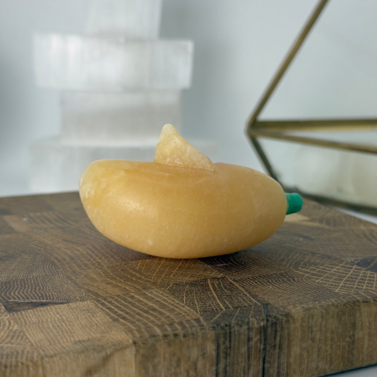 Orange calcite banana buddy