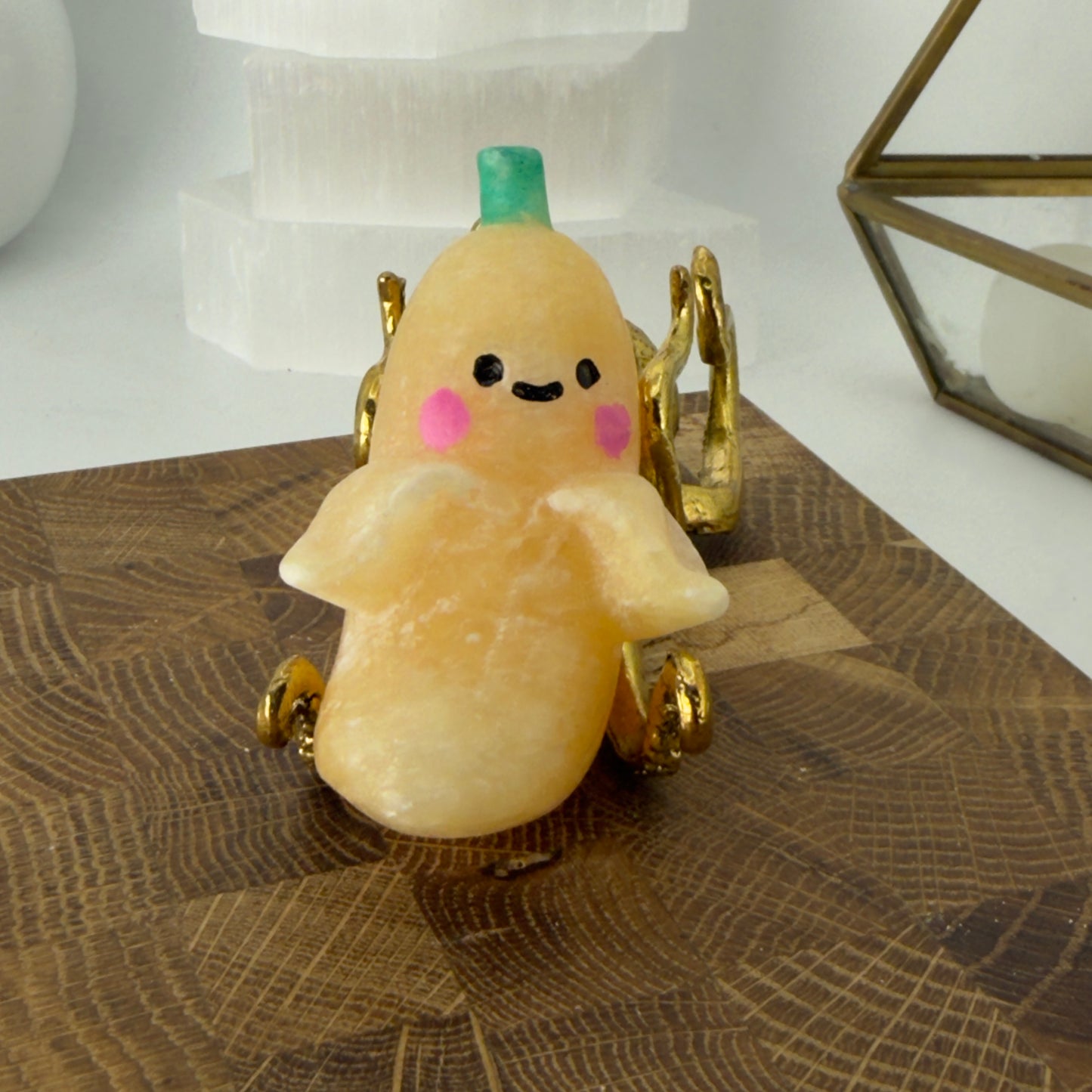 Orange calcite banana buddy