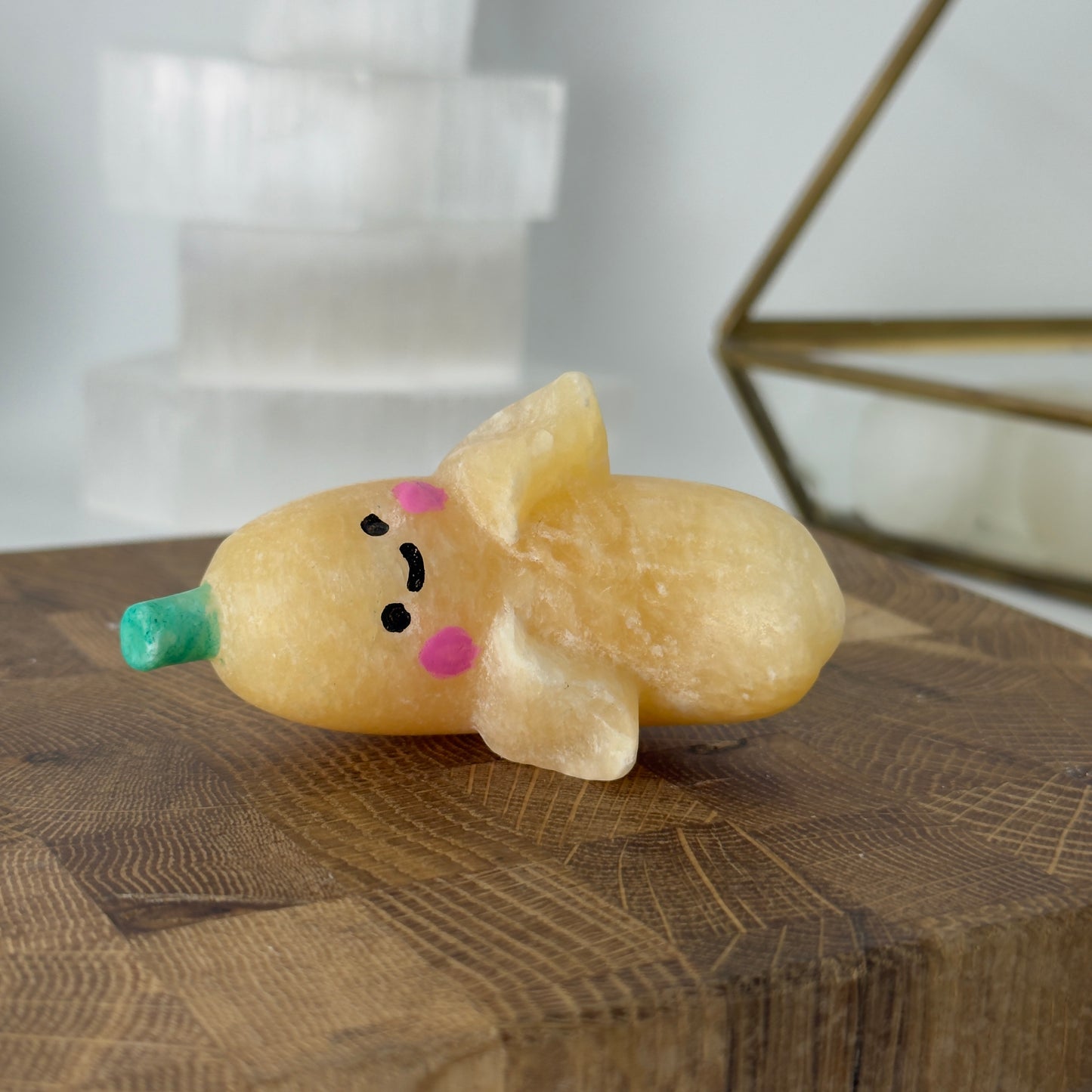 Orange calcite banana buddy